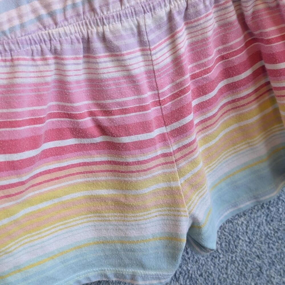 The Children's Place Girls Size Small 5/6 Rainbow Stripe Sleeveless Romper - Picture 4 of 6
